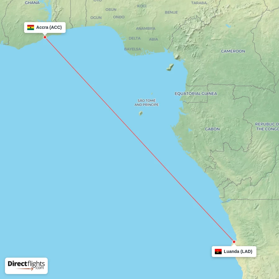 ACC - LAD route map