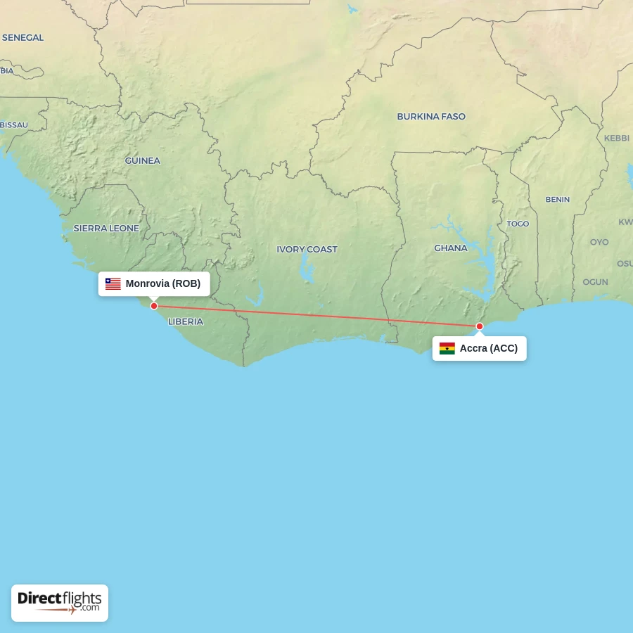 ACC - ROB route map