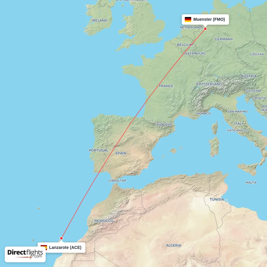 ACE - FMO route map