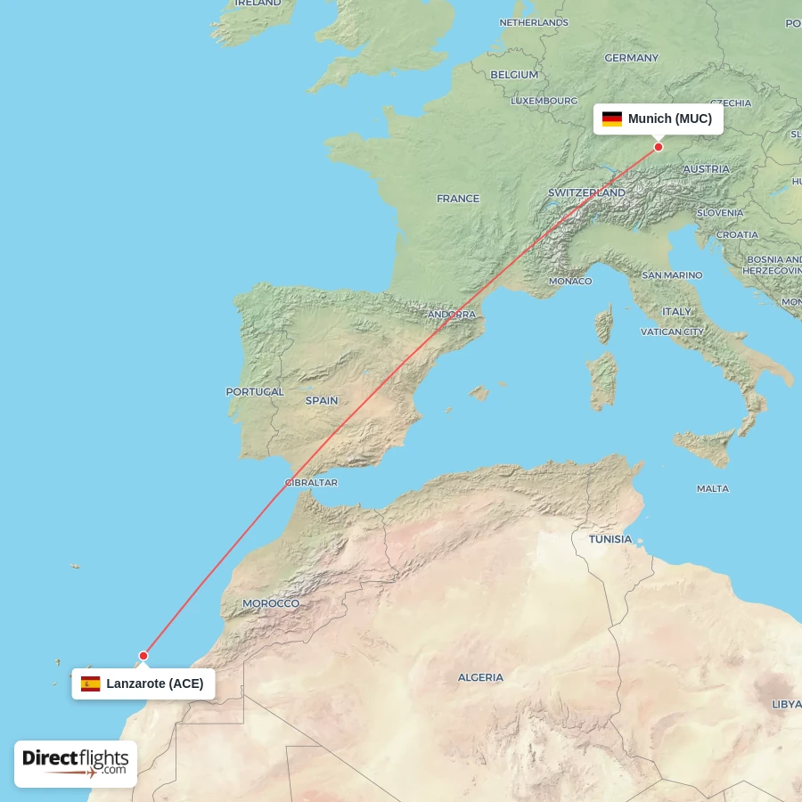 ACE - MUC route map