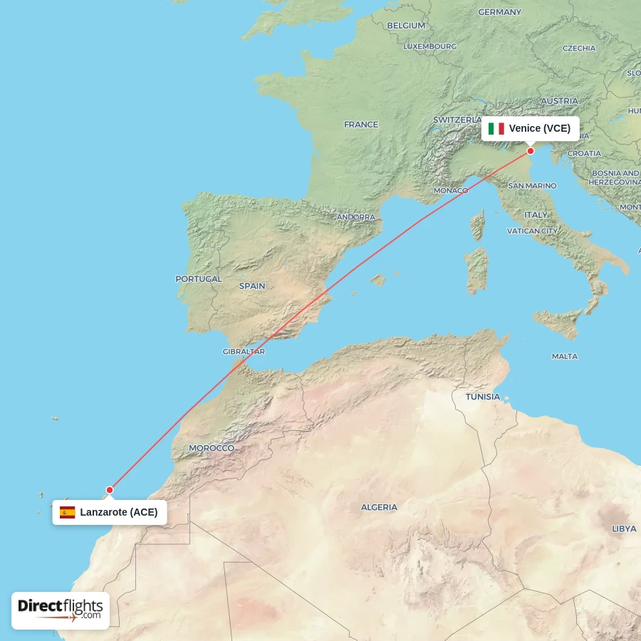 ACE - VCE route map