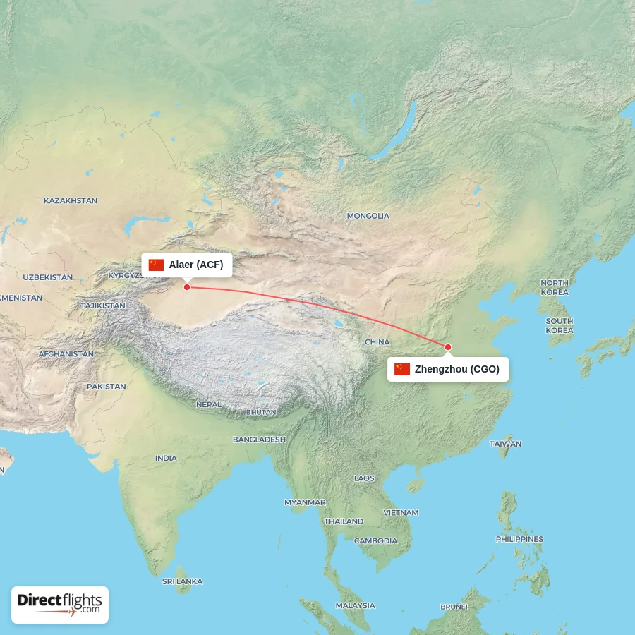 ACF - CGO route map
