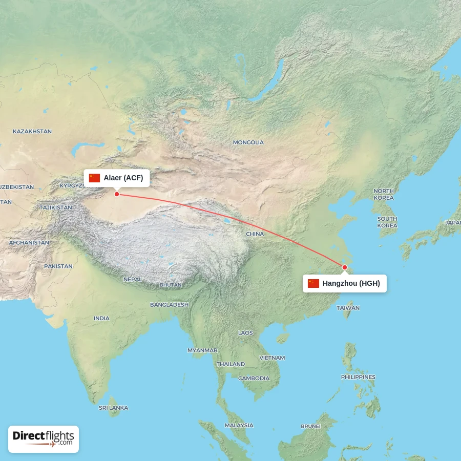 ACF - HGH route map