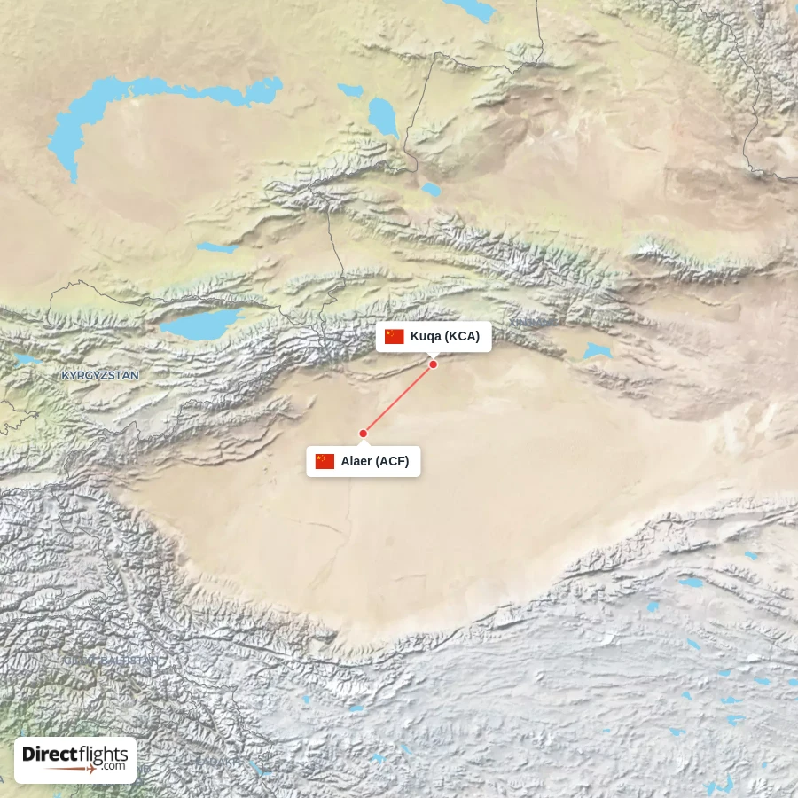ACF - KCA route map