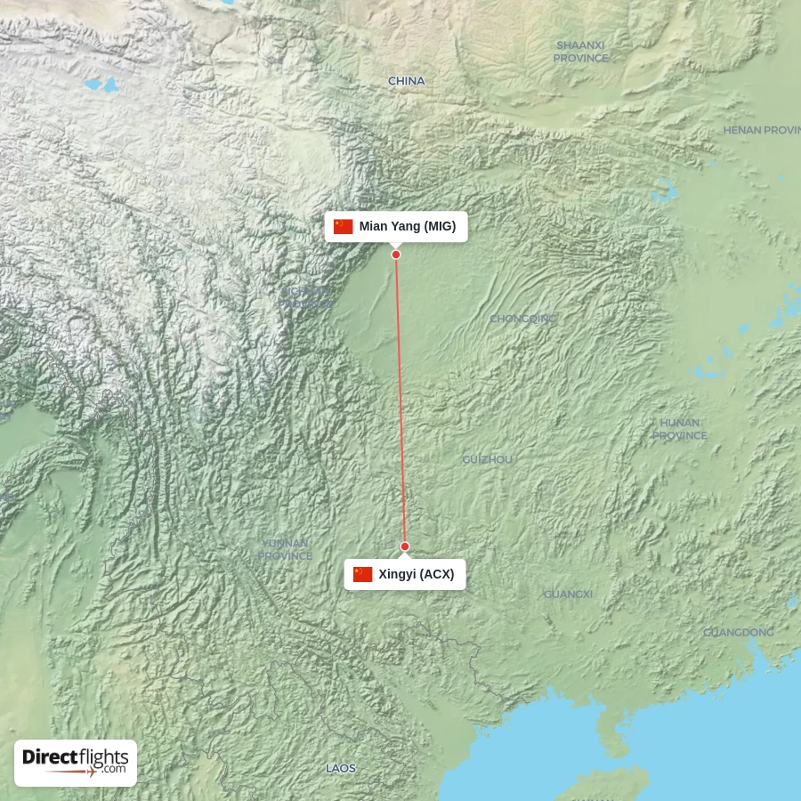 ACX - MIG route map