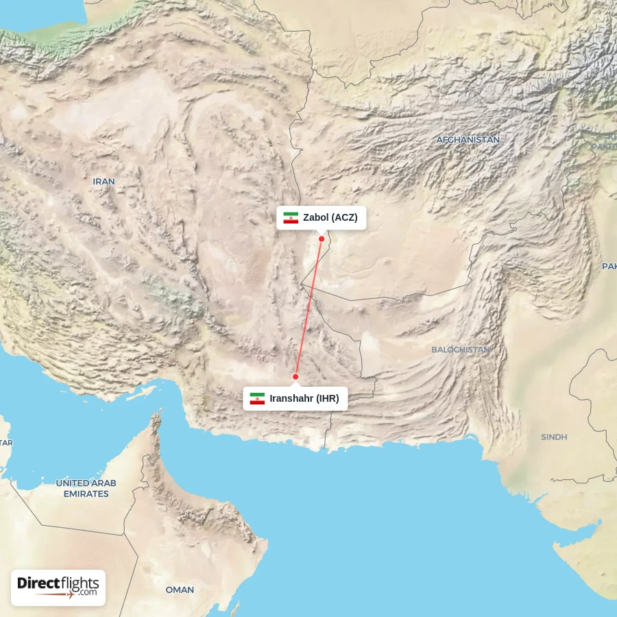 ACZ - IHR route map