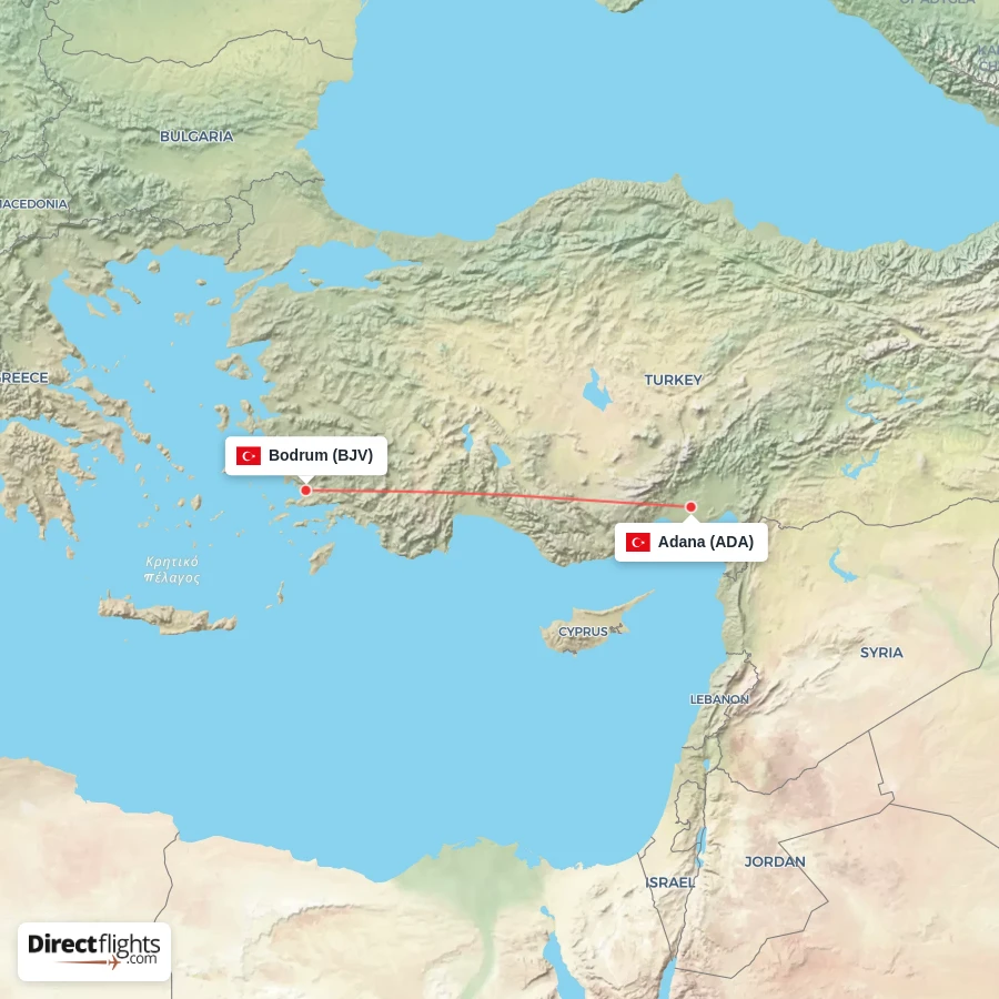 ADA - BJV route map