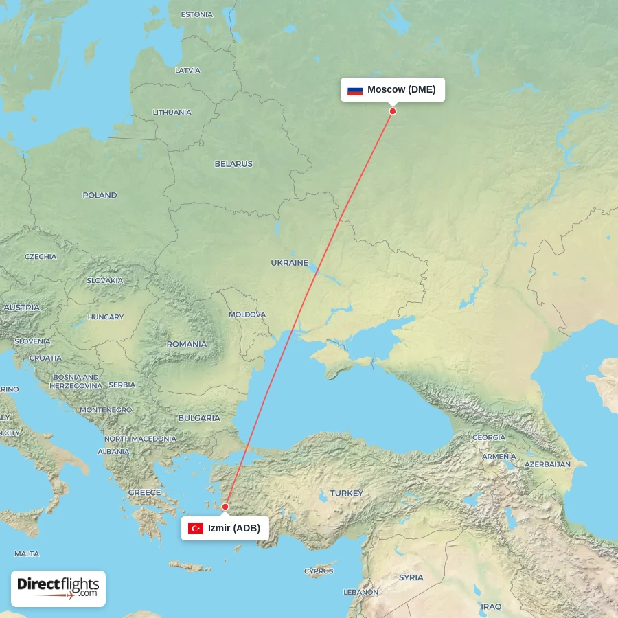 ADB - DME route map