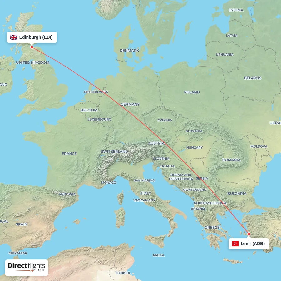 ADB - EDI route map