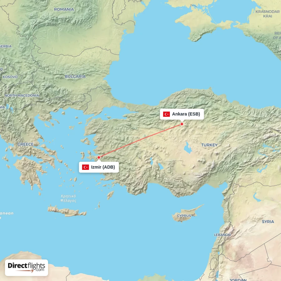 ADB - ESB route map