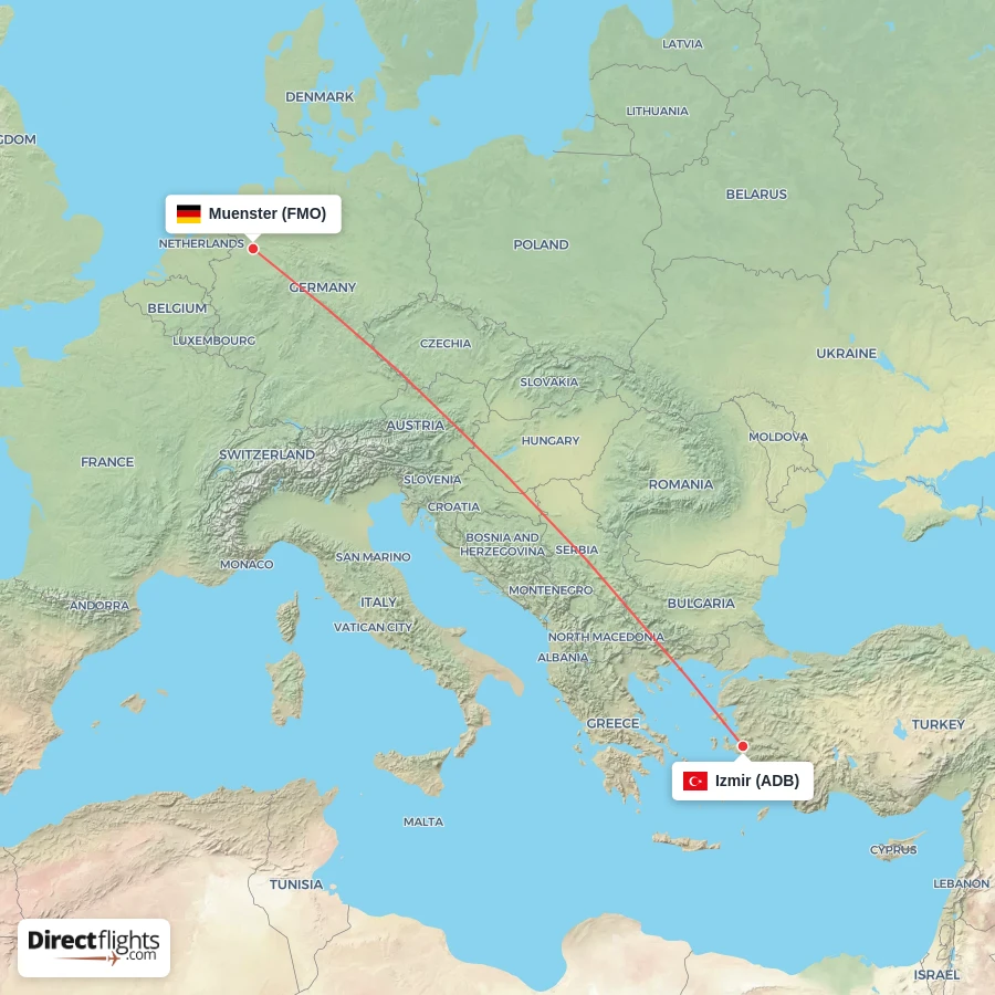 ADB - FMO route map