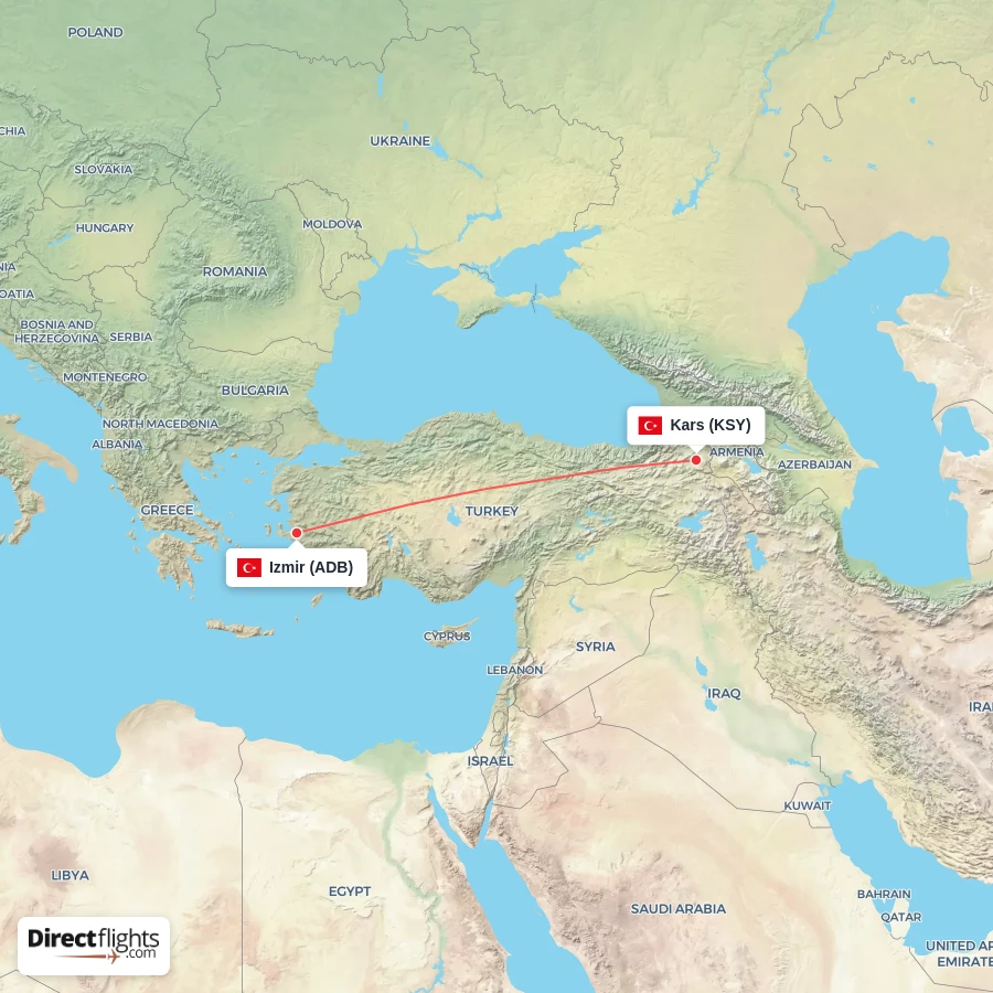ADB - KSY route map