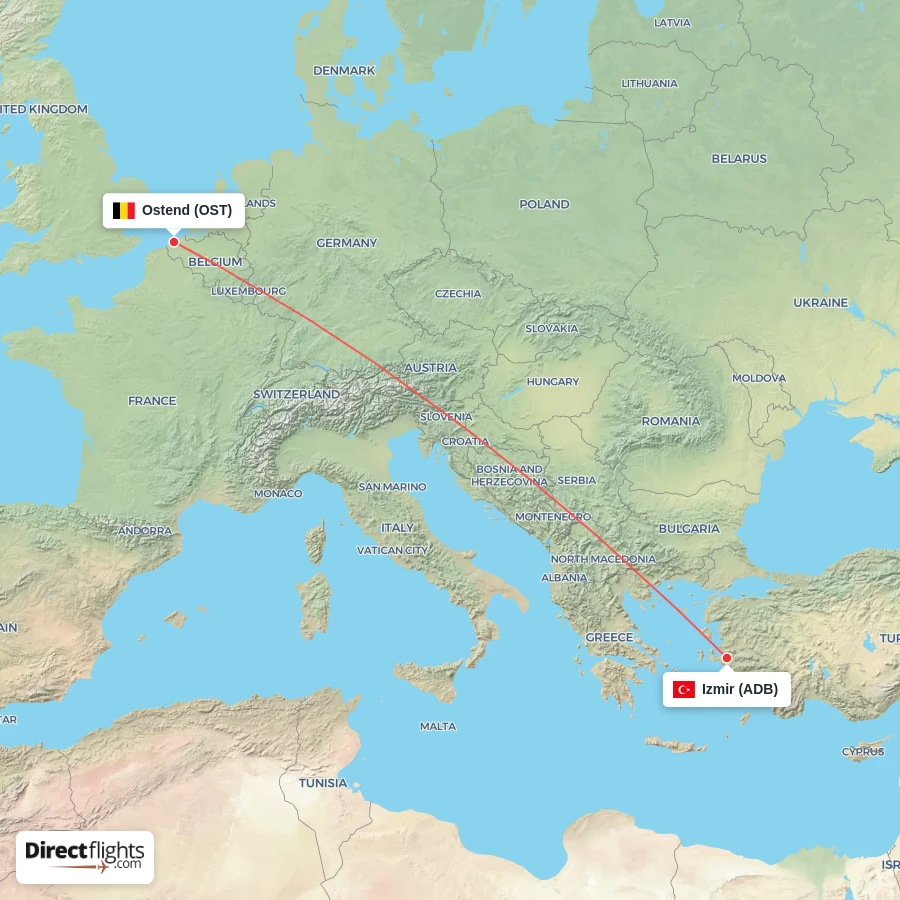 ADB - OST route map