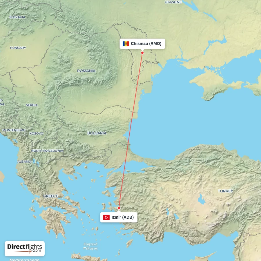 ADB - RMO route map