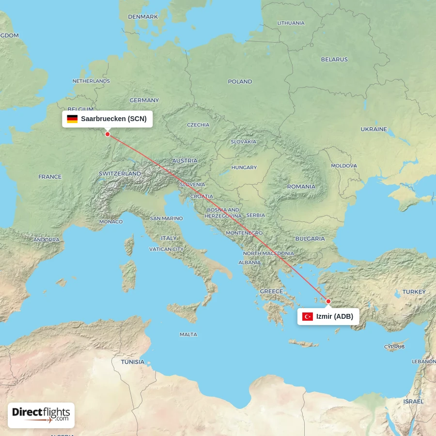 ADB - SCN route map