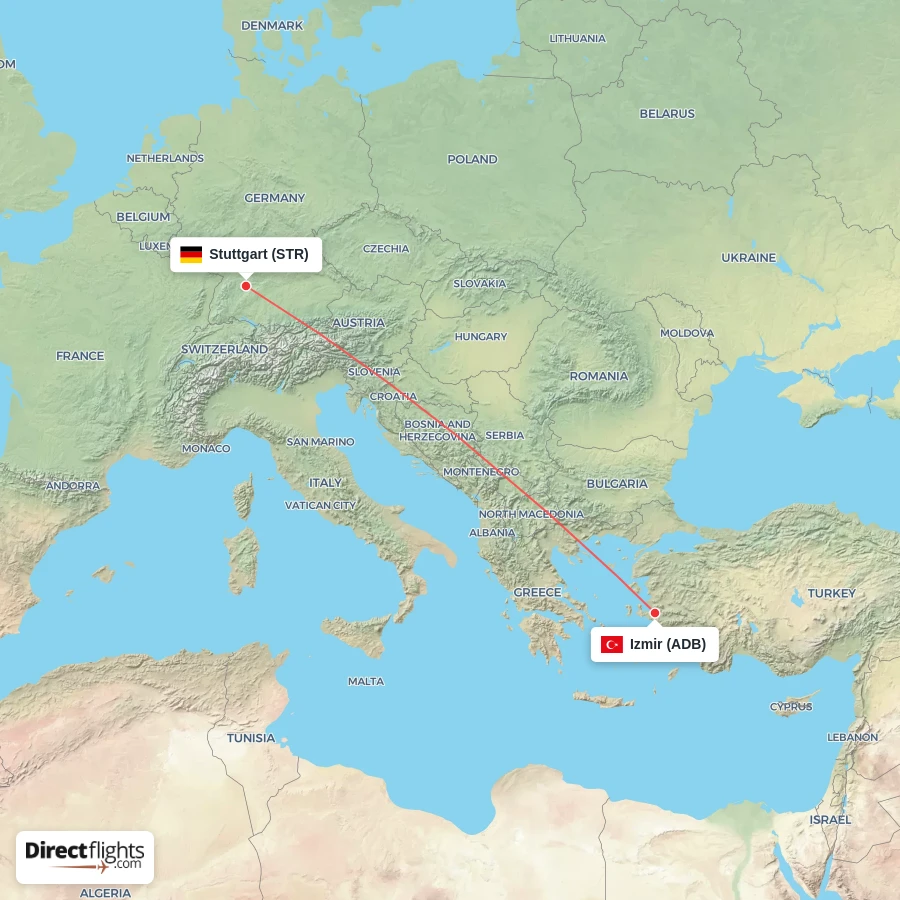 ADB - STR route map