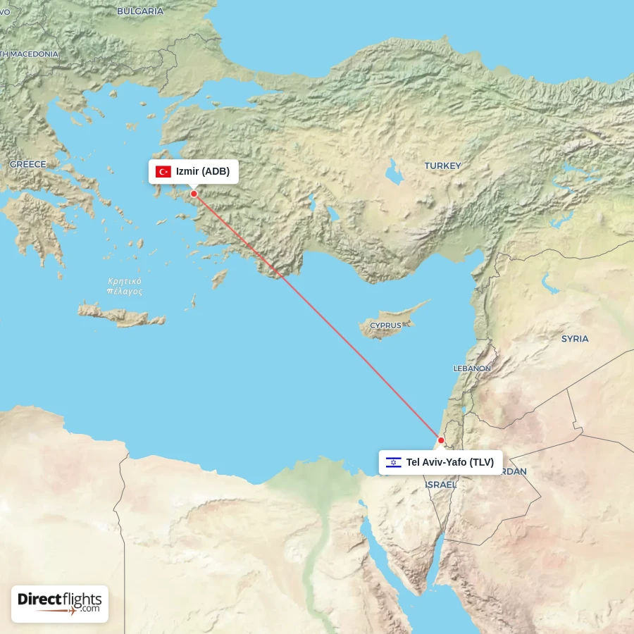 ADB - TLV route map