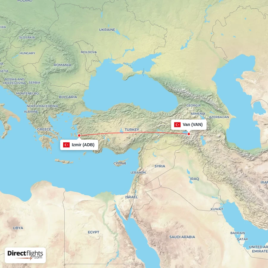 ADB - VAN route map