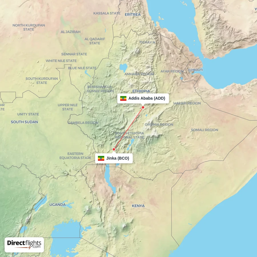 ADD - BCO route map