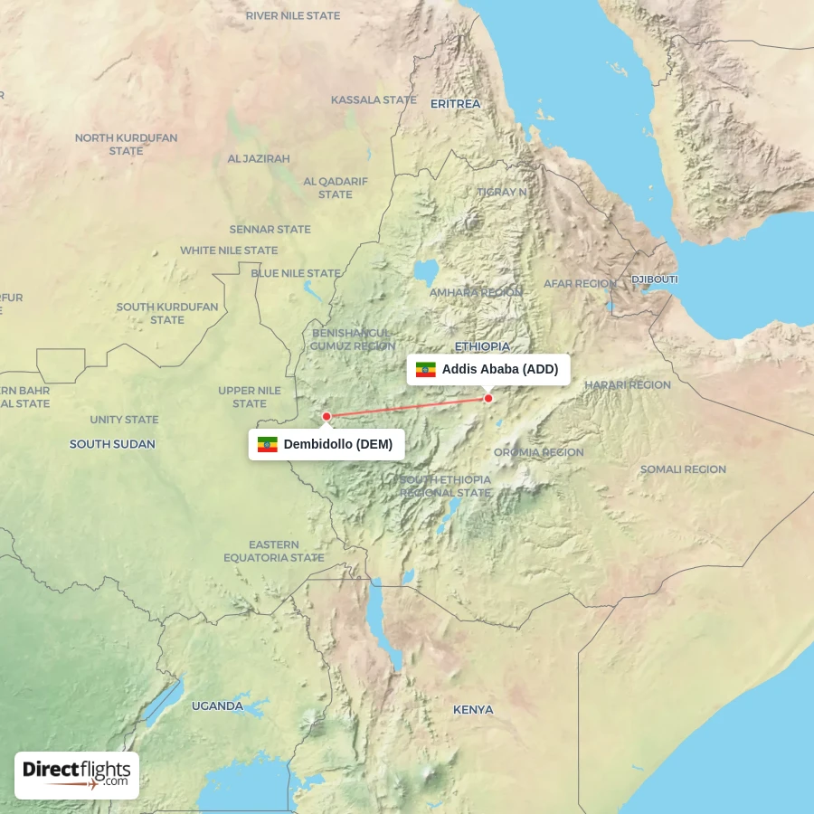 ADD - DEM route map