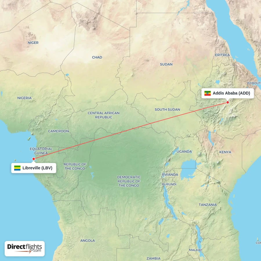 ADD - LBV route map