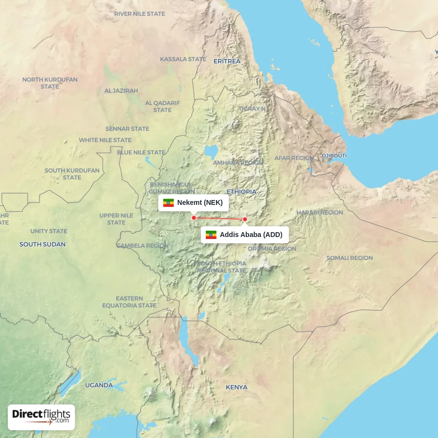 ADD - NEK route map