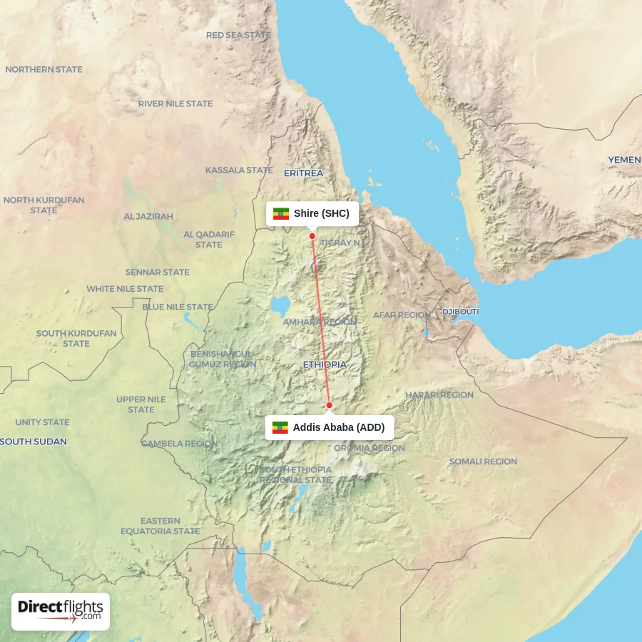 ADD - SHC route map