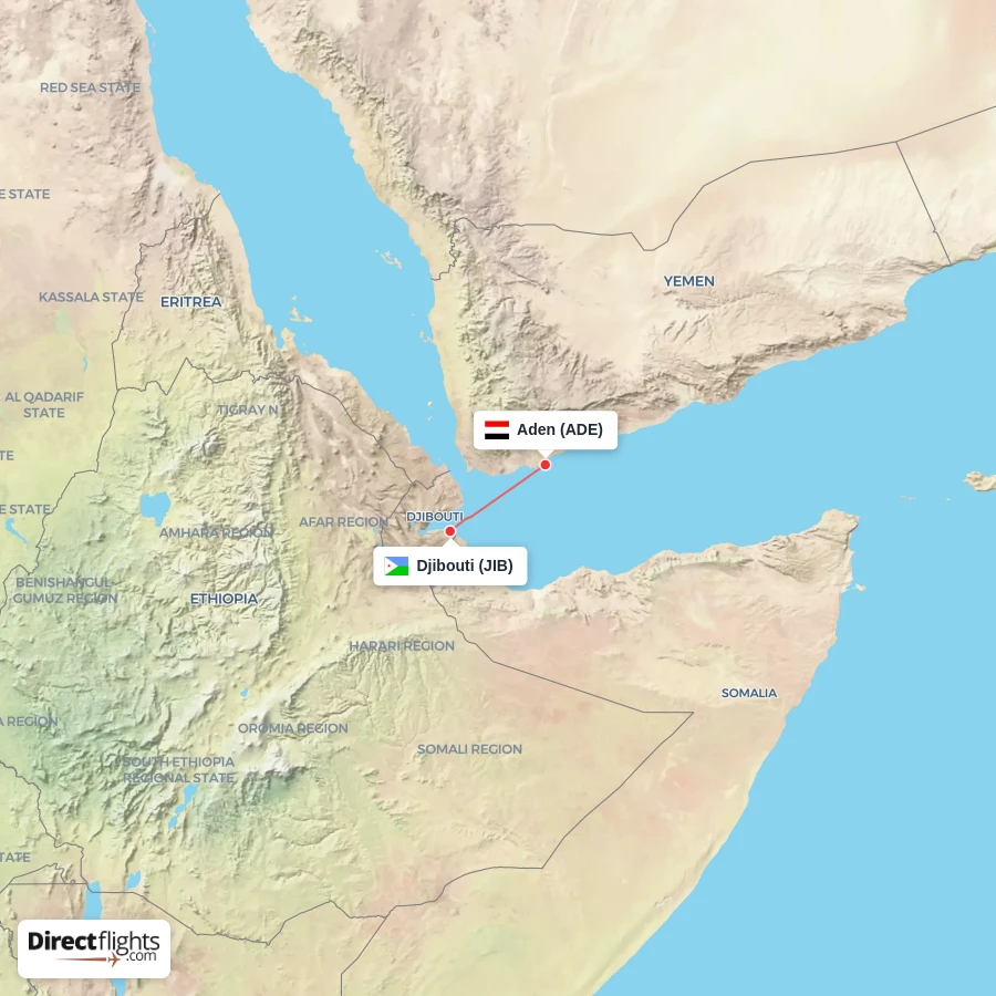 ADE - JIB route map