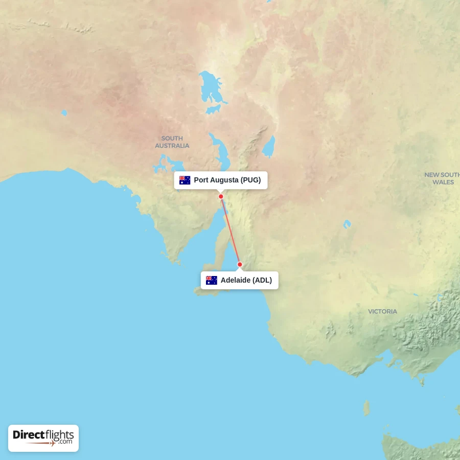 ADL - PUG route map