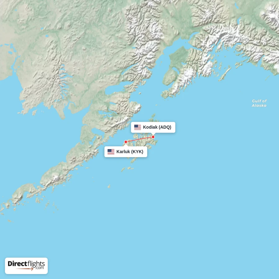 ADQ - KYK route map