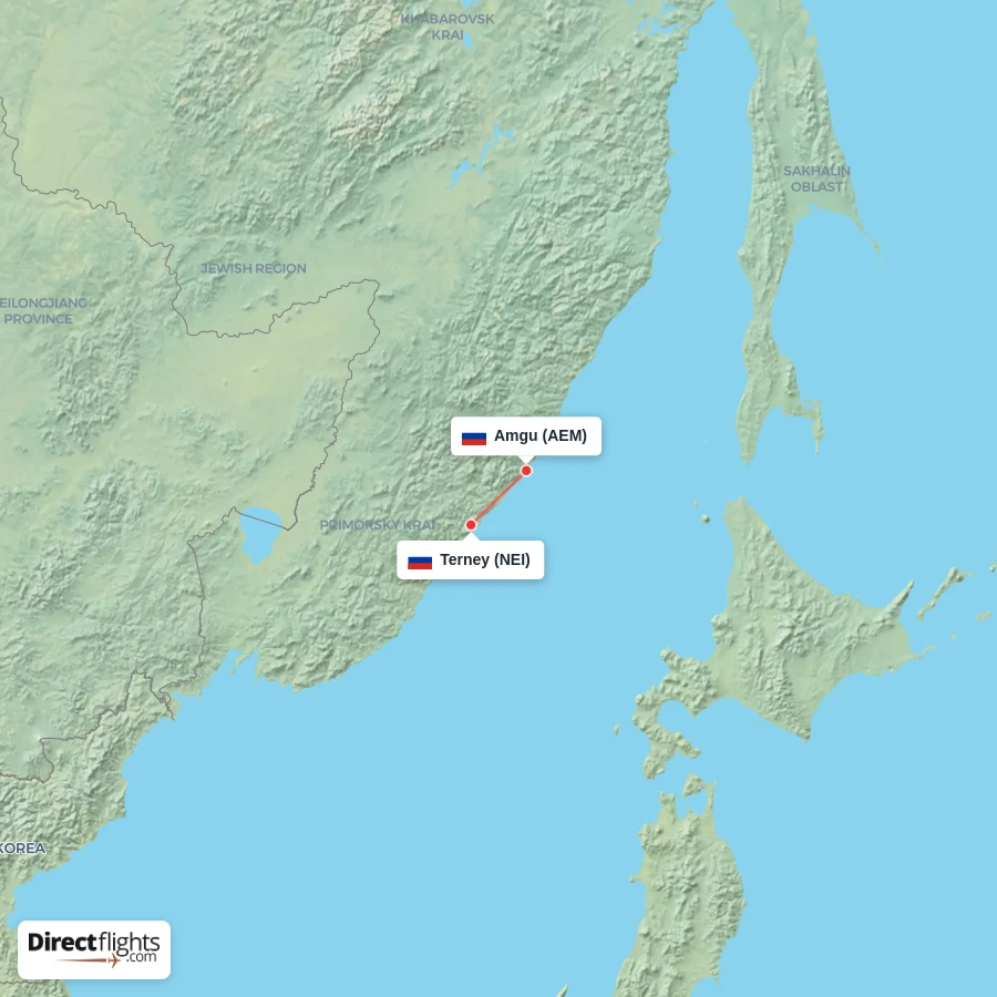 AEM - NEI route map