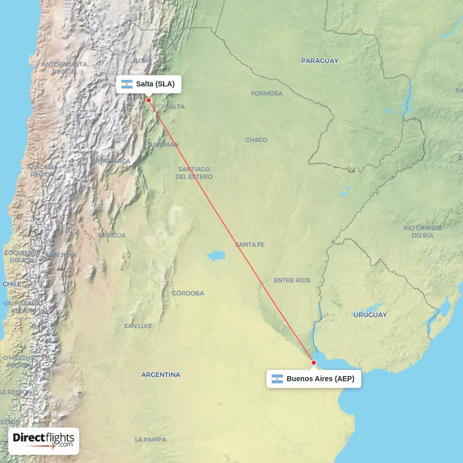 AEP - SLA route map