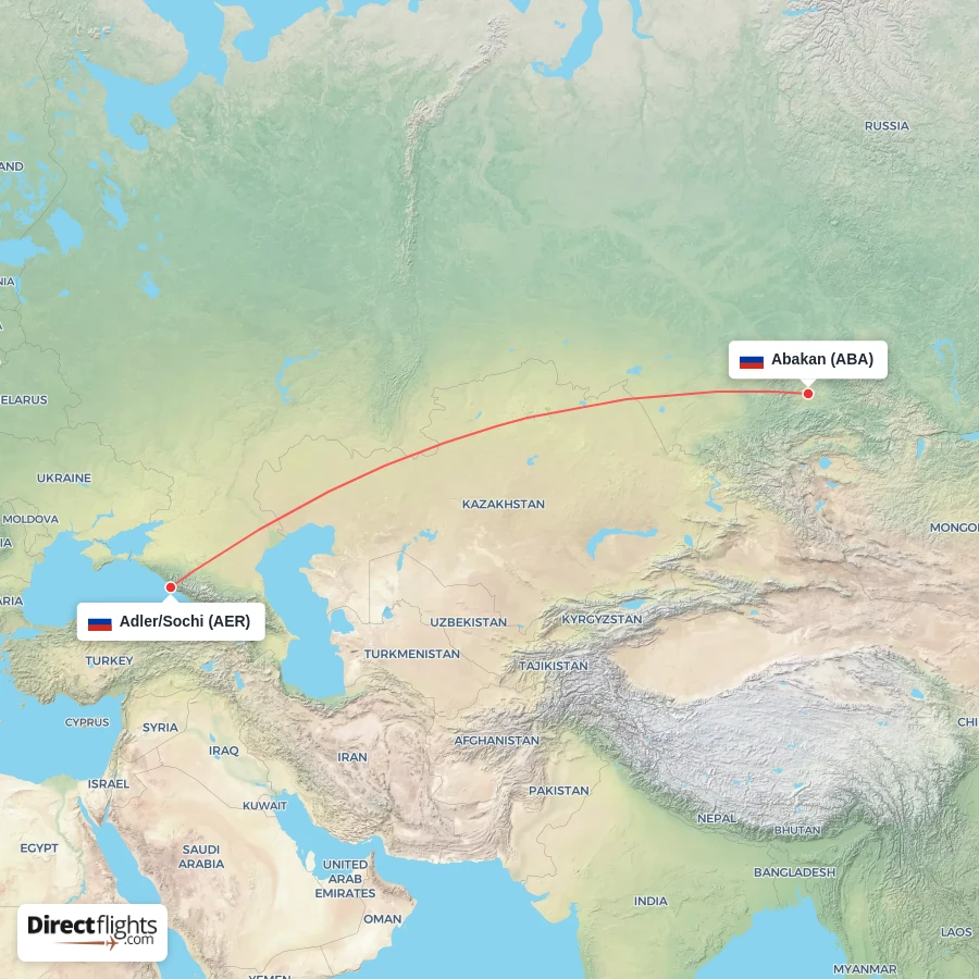 AER - ABA route map