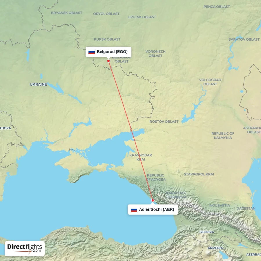 AER - EGO route map