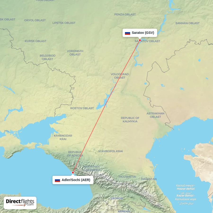AER - GSV route map