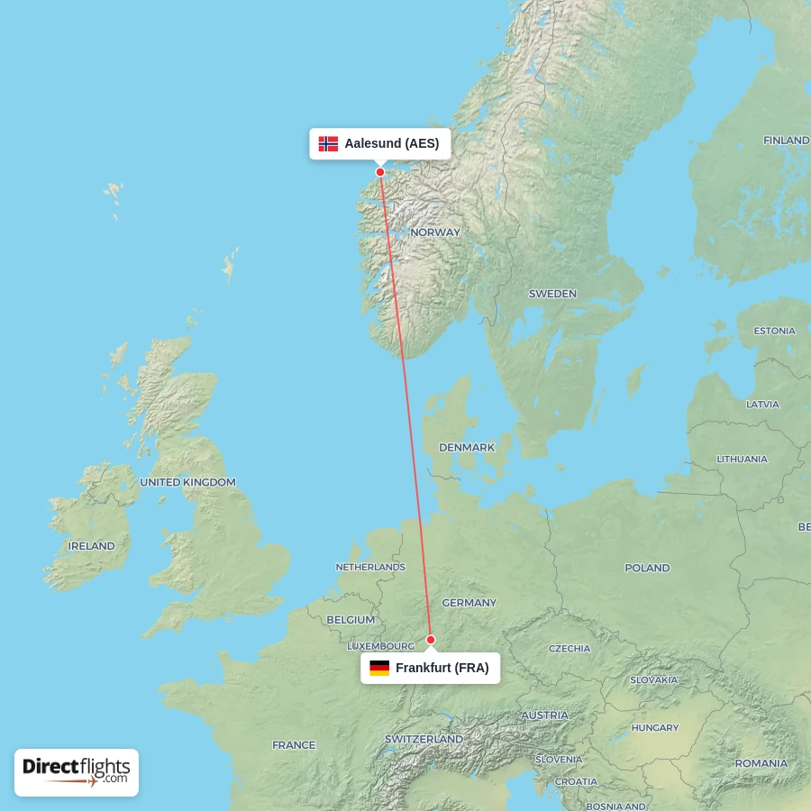 AES - FRA route map