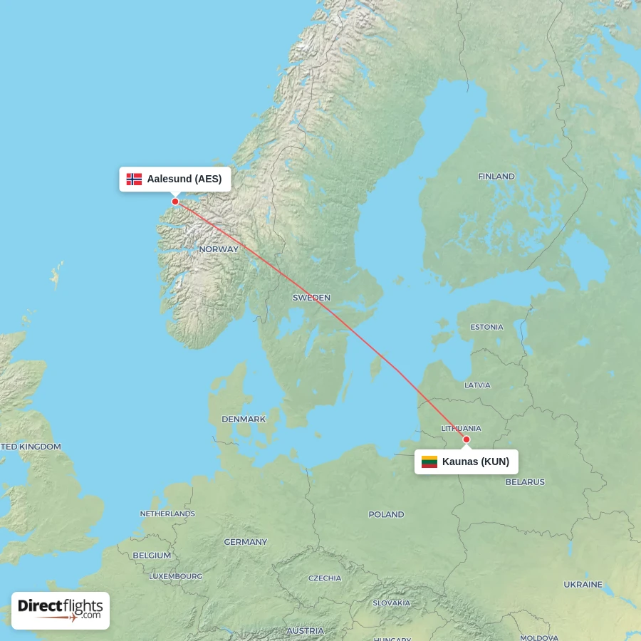 AES - KUN route map