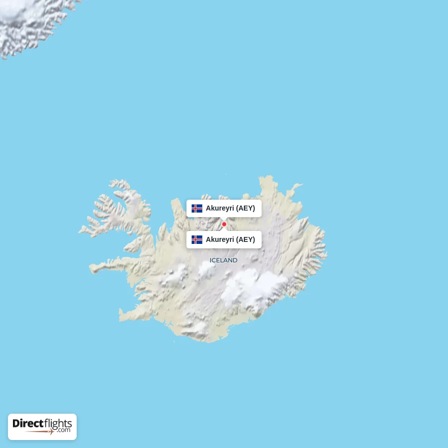 AEY - AEY route map