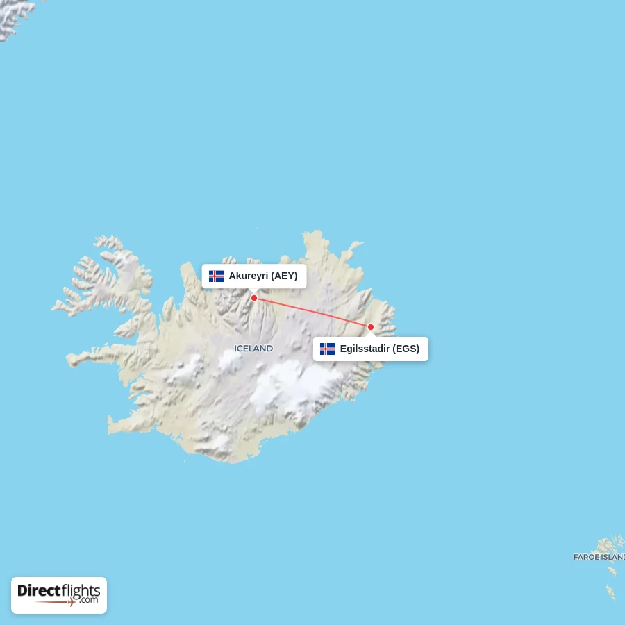AEY - EGS route map