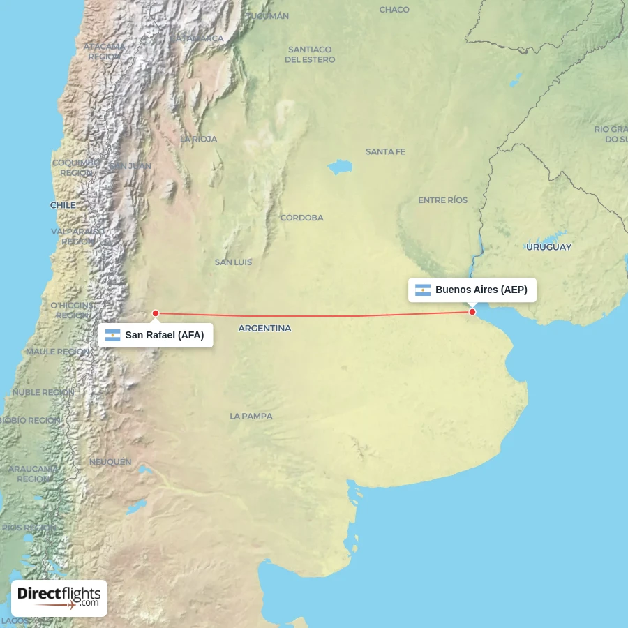 AFA - AEP route map