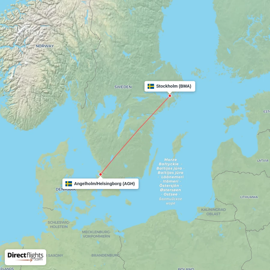 AGH - BMA route map