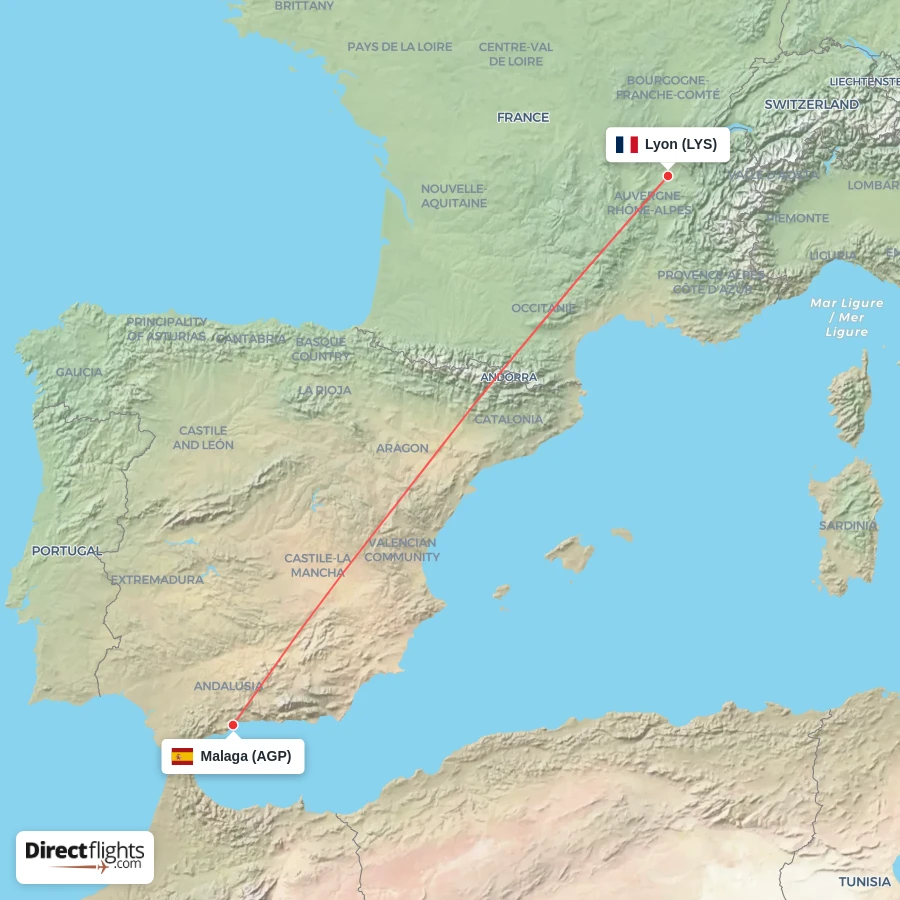 AGP - LYS route map