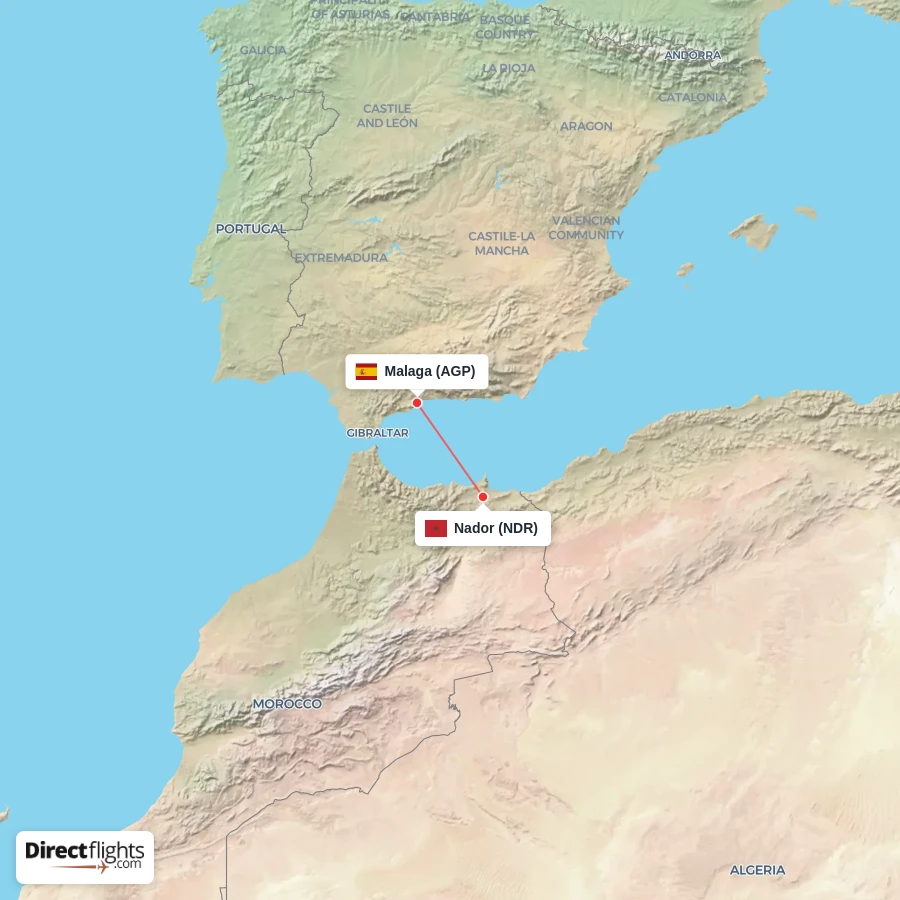 AGP - NDR route map