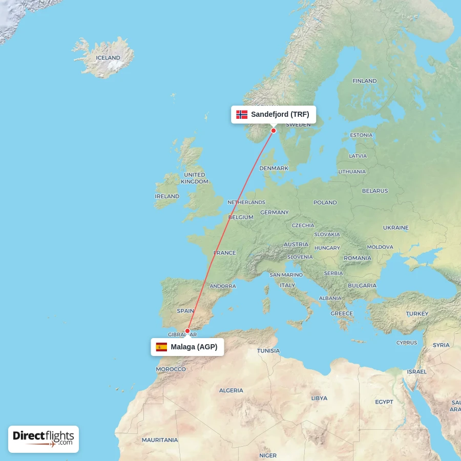 AGP - TRF route map