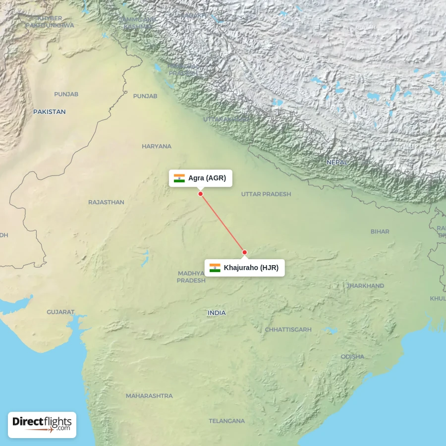 AGR - HJR route map