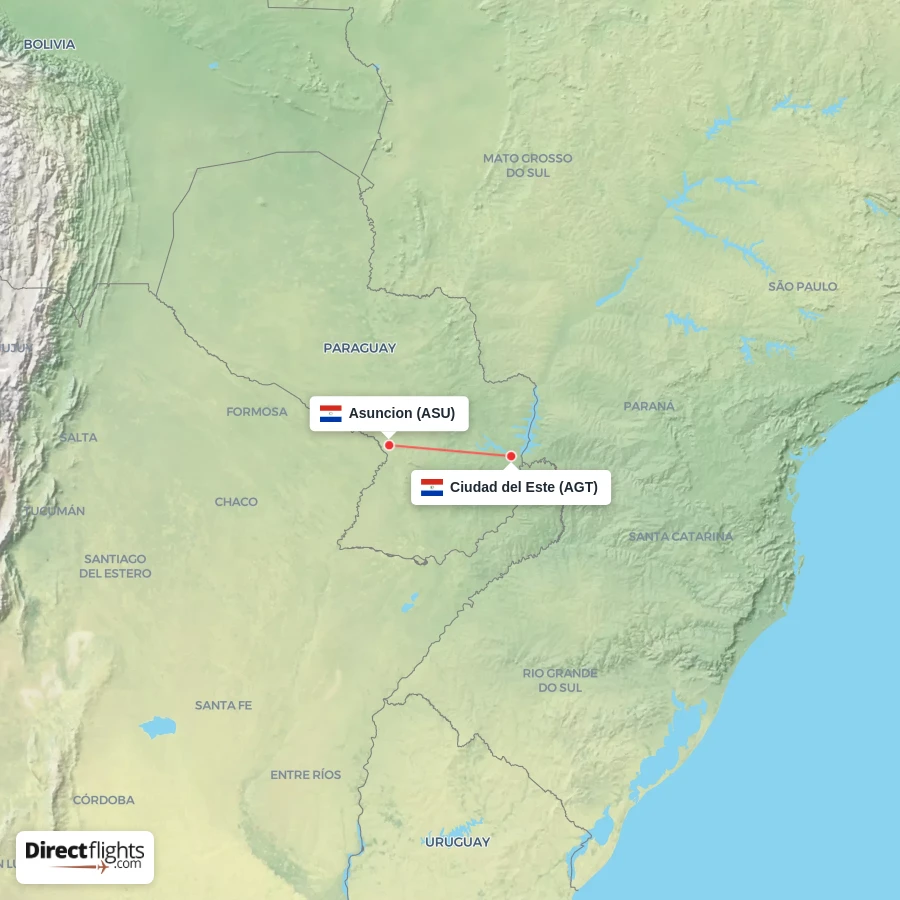 AGT - ASU route map