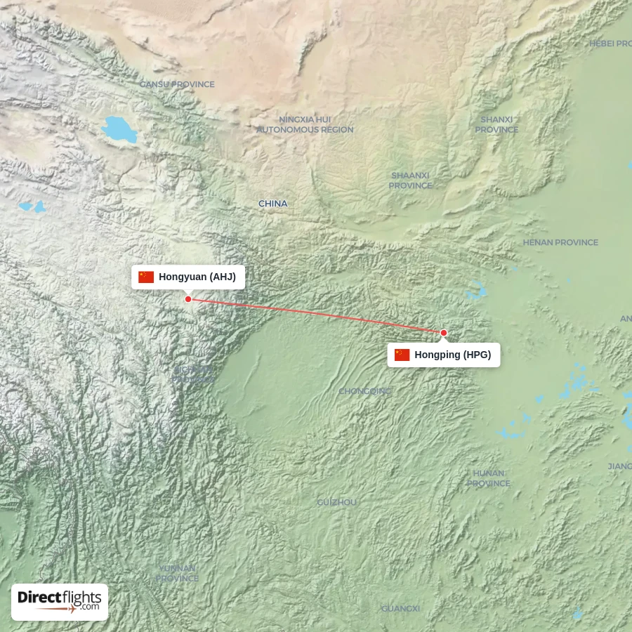 AHJ - HPG route map