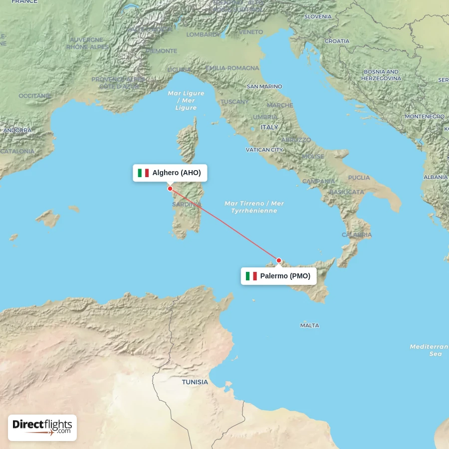 AHO - PMO route map