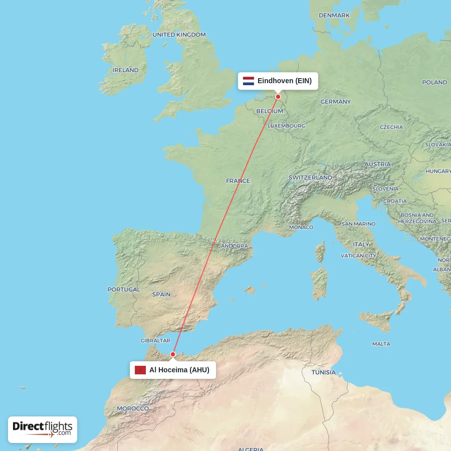 AHU - EIN route map