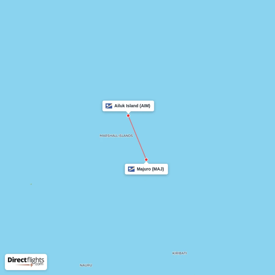 AIM - MAJ route map